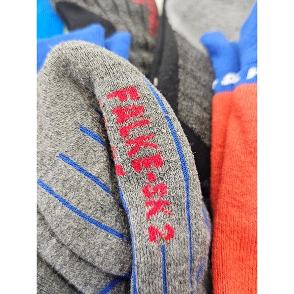 FALKE6 Pr Merino Wool Blend Tall Ski Socks Stocking SK-4 SK-2 Men's EU 44-45 EUC - Picture 2 of 8